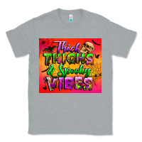 Heather Grey thick thighs and spooky vibes tumbler Classic Tee - BundleAndBundleShop