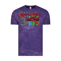 Cloud Purple birthday boy 3 Vintage Tee - BundleAndBundleShop