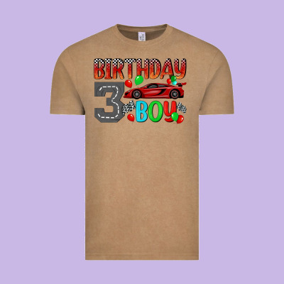 Birthday Boy 3 Vintage Tee Designed By Bundleandbundleshop