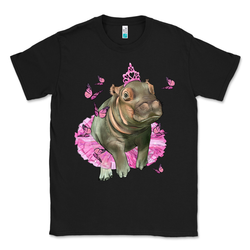 Baby Hippo With Tutu Classic Tee by LillyAllenDesigns | Teevron