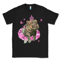 Black Baby Hippo With Tutu Classic Tee - LillyAllenDesigns