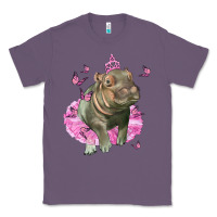 Lavender Baby Hippo With Tutu Classic Tee - LillyAllenDesigns