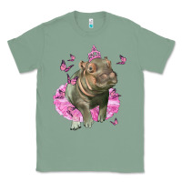 Sage Baby Hippo With Tutu Classic Tee - LillyAllenDesigns