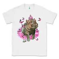 White Baby Hippo With Tutu Classic Tee - LillyAllenDesigns