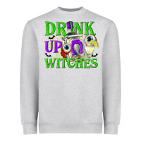 Heather Grey Drink Up Witches Heavyweight Sweatshirt - texasbilliewilder