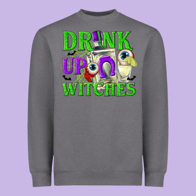 Drink Up Witches Heavyweight Sweatshirt Designed By Texasbilliewilder