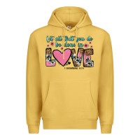 Antique Gold let all that you do be done in love Premium Hoodie - OliviaCreatesArt