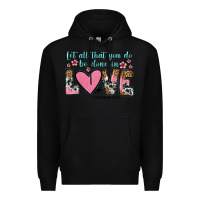 Black let all that you do be done in love Premium Hoodie - OliviaCreatesArt