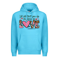 Ocean Blue let all that you do be done in love Premium Hoodie - OliviaCreatesArt