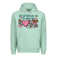 Seafoam let all that you do be done in love Premium Hoodie - OliviaCreatesArt