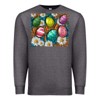 Charcoal Heather Easter Eggs Tumbler Premium Sweatshirt - BundleAndBundleShop