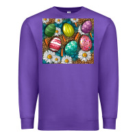Purple Easter Eggs Tumbler Premium Sweatshirt - BundleAndBundleShop