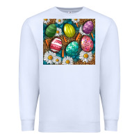 White Easter Eggs Tumbler Premium Sweatshirt - BundleAndBundleShop
