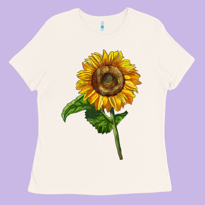 Mammoth Sunflower Ladies Tee Designed By Lillyallendesigns
