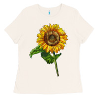 Bone mammoth sunflower Ladies Tee - LillyAllenDesigns