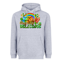 Heather Grey magically delicious St. Patricks Day Heavyweight Hoodie - FaDigitalArtStudio