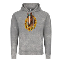 Cloud Rock brown horse with gemstone and sunflowers Vintage Hoodie - RanaPortraitStore