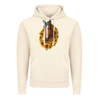 Vintage Artic brown horse with gemstone and sunflowers Vintage Hoodie - RanaPortraitStore