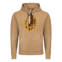 Vintage Camel brown horse with gemstone and sunflowers Vintage Hoodie - RanaPortraitStore