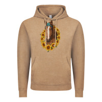 Vintage Coffee brown horse with gemstone and sunflowers Vintage Hoodie - RanaPortraitStore