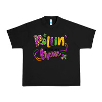 Black rollin' with my krewe mardi gras Urban Heavy Tee - LillyAllenDesigns