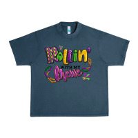 Midnight Navy rollin' with my krewe mardi gras Urban Heavy Tee - LillyAllenDesigns