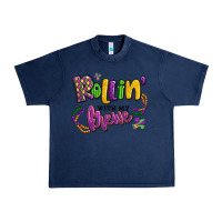 Navy rollin' with my krewe mardi gras Urban Heavy Tee - LillyAllenDesigns