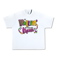 White rollin' with my krewe mardi gras Urban Heavy Tee - LillyAllenDesigns