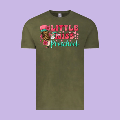 Little Miss Preschool Vintage Tee Designed By Bundleandbundleshop
