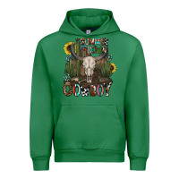 Emerald summer down cowboy Urban Hoodie - CowhideDigitalArt