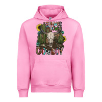 Fuchsia Pink summer down cowboy Urban Hoodie - CowhideDigitalArt