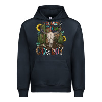 Navy summer down cowboy Urban Hoodie - CowhideDigitalArt