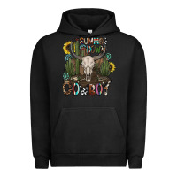 Pigment Black summer down cowboy Urban Hoodie - CowhideDigitalArt