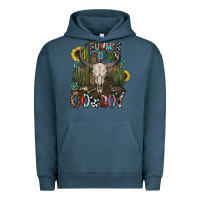 Pigment Midnight Navy summer down cowboy Urban Hoodie - CowhideDigitalArt