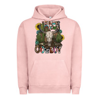 Pigment Salmon summer down cowboy Urban Hoodie - CowhideDigitalArt