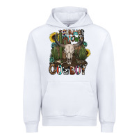 White summer down cowboy Urban Hoodie - CowhideDigitalArt
