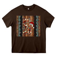 Chocolate Brown ho ho ho western christmas Heavy Core Tee - Jasminsmagicworld
