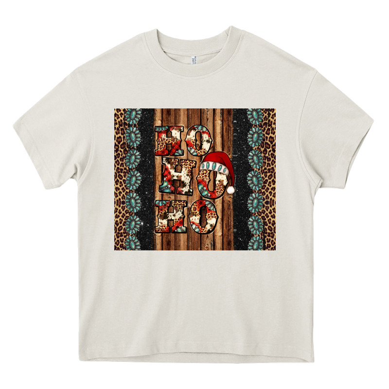 Ho Ho Ho Western Christmas Heavy Core Tee by Jasminsmagicworld | Teevron