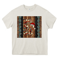 Cream ho ho ho western christmas Heavy Core Tee - Jasminsmagicworld