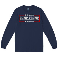 Navy Dump Trump Long Sleeve Tee - Bettercallsaul
