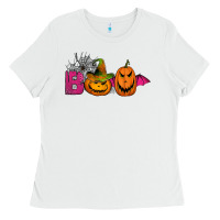 White boo pumpkins Ladies Tee - Jasminsmagicworld
