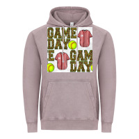 Vintage Zinc softball uniform game day seamless pattern Vintage Hoodie - BundleAndBundleShop