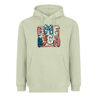 Matcha America with lightning bolt 4th of july Heavyweight Hoodie - FaDigitalArtStudio