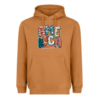 Meerkat America with lightning bolt 4th of july Heavyweight Hoodie - FaDigitalArtStudio