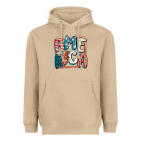 Mushroom America with lightning bolt 4th of july Heavyweight Hoodie - FaDigitalArtStudio