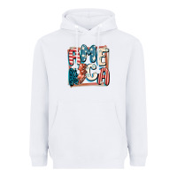 White America with lightning bolt 4th of july Heavyweight Hoodie - FaDigitalArtStudio