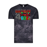 Cloud Black birthday boy 4 Vintage Tee - BundleAndBundleShop