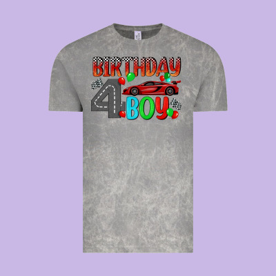 Birthday Boy 4 Vintage Tee Designed By Bundleandbundleshop