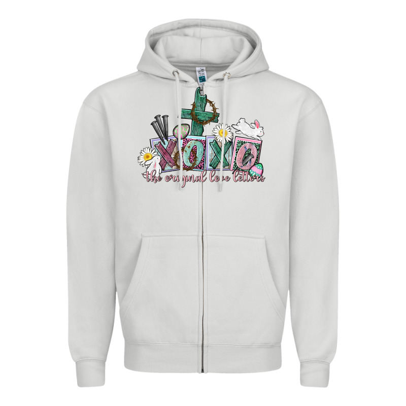 Xoxo The Original Love Language Easter Day Zipper Hoodie by CowGirlArtShop | Teevron