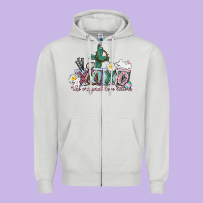 Xoxo The Original Love Language Easter Day Zipper Hoodie Designed By Cowgirlartshop